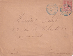 MADAGASCAR 1904 LETTRE EN FRANCHISE MILITAIRE DE TANANARIVE - Lettres & Documents