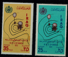 IRAQ 1972 WORLD DAY OF METEOROLOGY MI No 716-7 MNH VF!! - Iraq