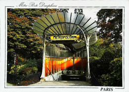 ► 75 - Paris En Art Nouveau 1900 - LE METRO - Porte Dauphine  - Édicule D'Hector Guimard, Dit La Libellule. - Métro
