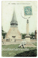 CPA - 76 - AUFFAY - Eglise De Biville La Baignade - Monument              ***BELLE CARTE COLORISEE DE 1906 *** - Auffay