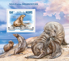 Maldives 2013 MNH -SEALS.  |  Yvert&Tellier Code: 615  |  Michel Code: 4857 / Bl.636  |  Scott Code: 3033 - Maldives (1965-...)