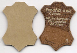 2021 - Officios Antiguos - Repajadores De Cuero - Unusual Stamps -Sello Adhesivo De Cuero - Timbre Adhésif En Cuir - N** - Other