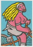 Cpm 1741/004 ERGON - Femme à Bicyclette - Vélo - Bicycle - Nu Féminin - Illustrateurs - Illustrateur - Ergon