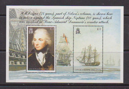 ASCENSION  ISLANDS    2005    Bicentenary  Of  Battle  Of  Trafalgar    Sheetlet    MNH - Ascension