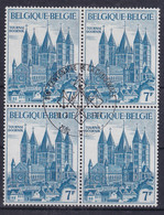 Belgie Blok Van 4  YT° 1570 - Used Stamps