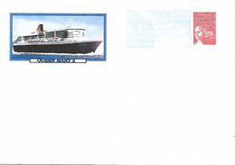PAP Enveloppe - Marianne Du 14 Juillet Avec Mention RF - Repiquage Queen Mary 2 - PAP: Privé-bijwerking