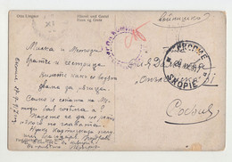 Bulgaria Bulgarian Ww1-1917 Military Censored Postcard Clear N. Macedonia SKOPJE (ds20) - Krieg