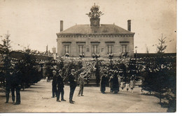 Carte Photo Nogent-en-Bassigny (52) - Place De L'Hôtel De Ville Pavoisée - Inauguration Du Monument Aux Morts 1924 - Nogent-en-Bassigny