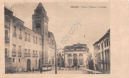 Cartolina Cagliari Palazzo E Duomo Animata Tram 1921 - Cagliari