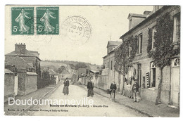 CPA - 76 - BAILLY EN RIVIERE - Grande Rue - Pièces D'attelage - Cycliste - Envermeu