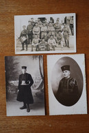 3 Cartes Photos De Zouaves Du 2 Et 3° Régiment Tenue Orientale Vers 1930 1940 - Krieg, Militär
