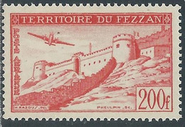 1951 OCCUPAZIONE FRANCESE FEZZAN POSTA AEREA 200 F MNH ** - RE25-8 - Fezzan & Ghadames