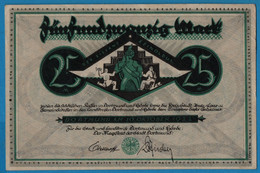 GERMANY DORTMUND / HÖRDE 25 Mark 10.10.1922   NOTGELD - Mozambique