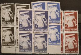 TURQUIE - 1945 Série N° 1027/1030 **  X 4 (voir Scan) - Unused Stamps