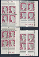 P-684: FRANCE: Lot Avec N°1263** COINS DATES DE CARNET (4) - Unused Stamps