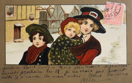 CPA . Illustrateur Ethel PARKINSON - Une Mère Et Ses Enfants - Tampon Daté 1905 - TBE - Parkinson, Ethel