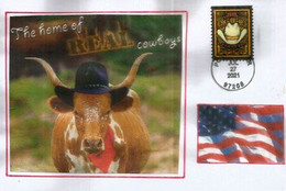 Western Wear Stamps 2021.(Farm & Ranch Work Clothing Garments) Letter Portland. Oregon. - Brieven En Documenten