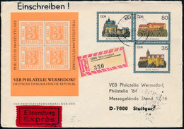 RDA - Entier Postal / DDR - Ganzsachen Mi.Nr. U 1 (VEB Philatelie Wermsdorf) - Privé Briefomslagen - Gebruikt