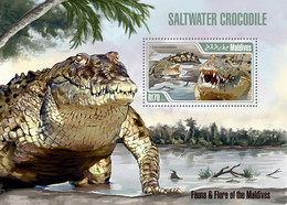 Maldives 2013 MNH - CROCODILE  |  Yvert&Tellier Code: 620  |  Michel Code: 4917 / Bl.648  |  Scott Code: 3056 - Maldives (1965-...)