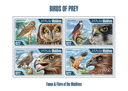 Maldives 2013 MNH BIRDS OF PREY |  Yvert&Tellier Code: 623  |  Michel Code: 4932 / Bl.651  |  Scott Code: 3059 - Maldives (1965-...)