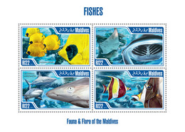 Maldives 2013 MNHFISHES.  |  Yvert&Tellier Code: 4103-4106  |  Michel Code: 4908-4911  |  Scott Code: 3051 - Maldives (1965-...)