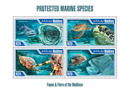 Maldives 2013 MNH-MARINE SPECIES  |  Yvert&Tellier Code: 4111-4114  |  Michel Code: 4903-4906  |  Scott Code: 3043 - Maldives (1965-...)