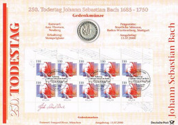 [M0008] Alemania 2000. 250 Aniversario J. S. Bach. Numisblatt 3/2000 - Gedenkmünzen