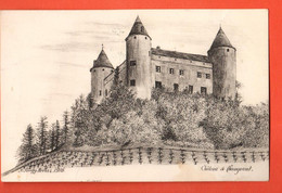 MKH-09 Château De Champvent Jura-Nord Vaudois. Litho Saugy-Brélaz 1916.  Circulé 1916 - Champvent 