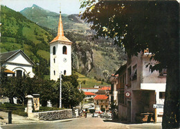 Bourg St Maurice - Rue Et Vue Sur L'église - Bourg Saint Maurice