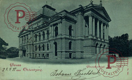 1899  GRUSS AUS Oldenburg , Grossherzogliches Hoftheater   DEUTSCHLAND GERMANY ALEMANIA - Oldenburg