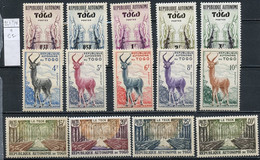 Togo 1957 Y&T N°261 à 274 - Michel N°227 à 240 * - Sujets Divers - Nuovi