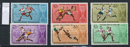 CMF Angleterre - Togo 1966 Y&T N°505 à 510 - Michel N°532 à 537 *** - Coupe Du Monde De Football - 1966 – England