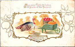 Thanksgiving Greetings With Turkey 1911 - Thanksgiving