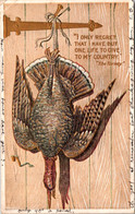 Thanksgiving Greetings With Turkey 1906 - Thanksgiving