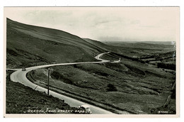 Ref 1503 - Real Photo Postcard - Car On The Road To Brecon From Storey Arms - Wales - Breconshire