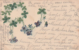 ***   ILLUSTRATEUR  *** FLEURS Par Illustrateur  Violettes   --- Précureur  TTB  Timbrée - Antes 1900