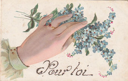 ***   ILLUSTRATEUR  *** FLEURS Par Illustrateur  Myosotis Pour Toi   --- Précureur  TTB  Timbrée - Ante 1900