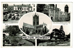 Ref 1504- 1957 Raphael Tuck Real Photo Multiview Postcard - Melton Mowbray Leicestershire - Andere & Zonder Classificatie
