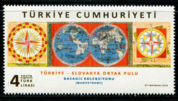 XG1625 Turkey 2018 And Slovenia Joint Issue Of Ancient Maps 1V MNH - Ungebraucht
