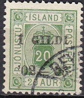 IS526 – ISLANDE – ICELAND – OFFICIAL – 1876-1901 ISSUE OVERPRINTED – SG # O98 USED 25,50 € - Officials