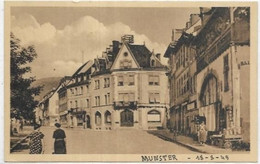 D 68.MUNSTER  AN 1949. PLACE DU MARCHE - Munster