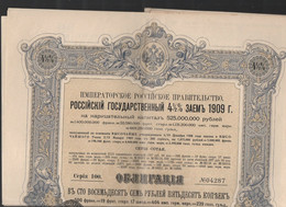 Emprunt Russe De 1909 4%  (M2892) - Russia