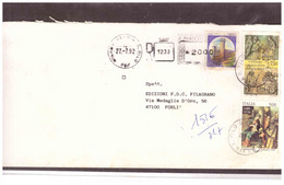 1182  -   MILANO 27.7.1992   /   RACCOMANDATA  CON  INTERESSANTE AFFRANCATURA - 1991-00: Storia Postale