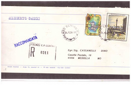 1196 -  FIRENZE  24.5.1994   /  RACCOMANDATA  CON  INTERESSANTE AFFRANCATURA - 1991-00: Storia Postale