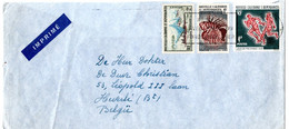 L32552 - Neukaledonien - 1965 - MiF A. LpDrucksBf. NOUMEA -> Belgien - Cartas & Documentos