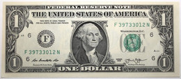 USA - 1 Dollar - 2013 - PICK 537F - NEUF - Billetes De La Reserva Federal (1928-...)