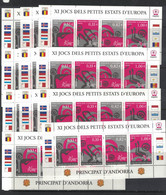 Andorre - Andorra - Yvert 609-612 - 11 Feuillets Neufs SANS Charnière Vendus Sous Faciale - Scott#598 MNH - Sports - Oblitérés