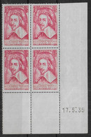 Richelieu  N° 305  Bloc De 4 Coin Daté * * -  Cote : 450 € - 1930-1939