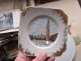 Old Porcelain Plate Venezia Piazza S Marco 1814 Hutschenreuther Hohenberg Germany - Hutschenreuther (DEU)