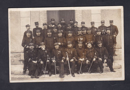 Carte Photo Militaria Groupe Militaire Grades Officiers 42è Regiment ( Infanterie RI Belfort ? 49302  ) - Characters